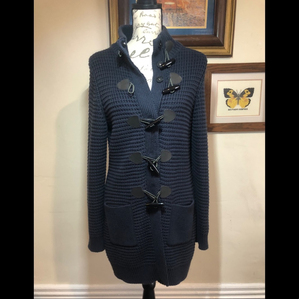 Banana Republic Med long navy cardigan
